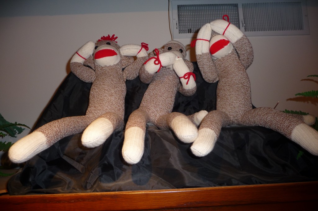 Sock Monkeys at the Midway Village Museum