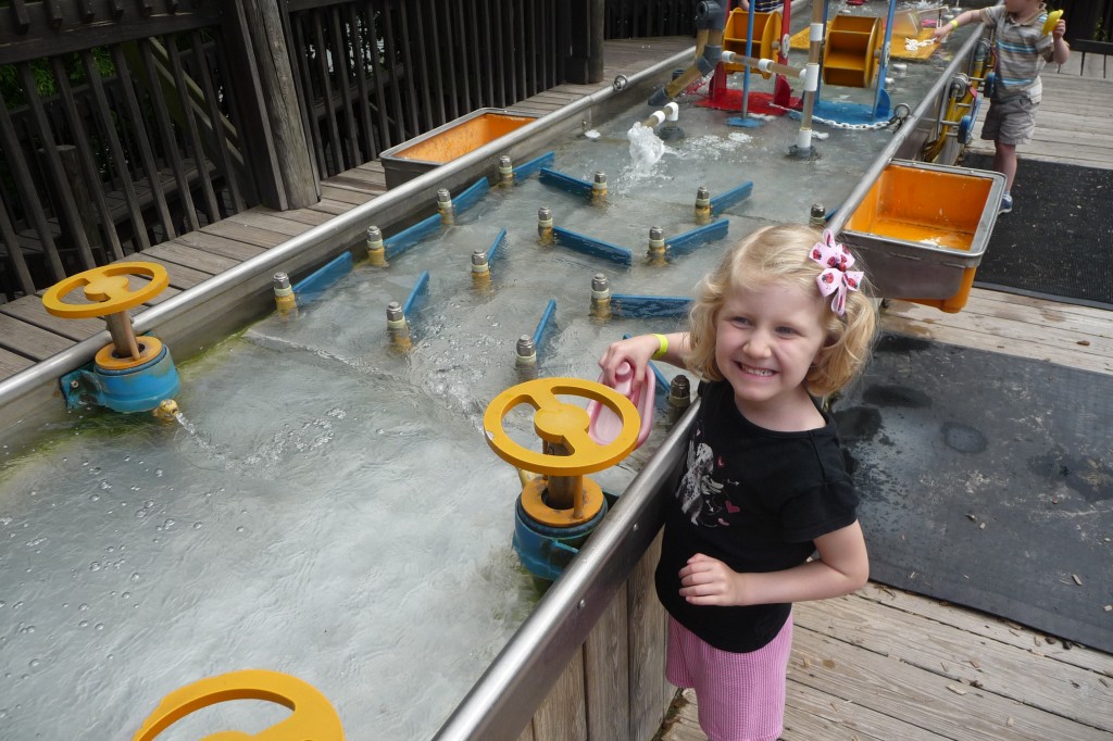 Outdoor WaterWorks Interactive Exhibit at Discovery Center Museum