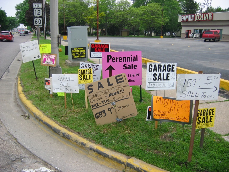 Garage Sale Signs