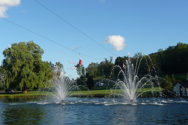 Zipline course. 