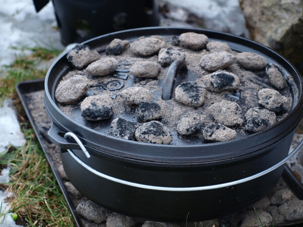 Dutch oven cooking at Louisiana State Parks