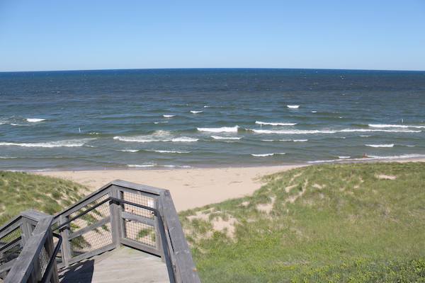 lake michigan circle tour sign