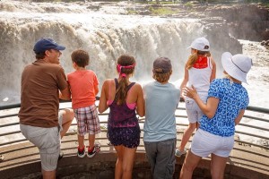 The falls of Falls Park, Sioux Falls, South Dakota