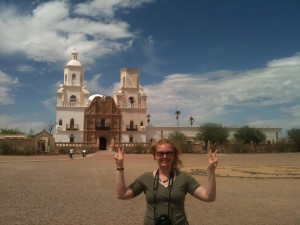 Julie Henning at San Xavier