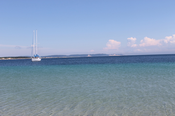 The South Manitou Island Harbor is a wonderful place to swim.