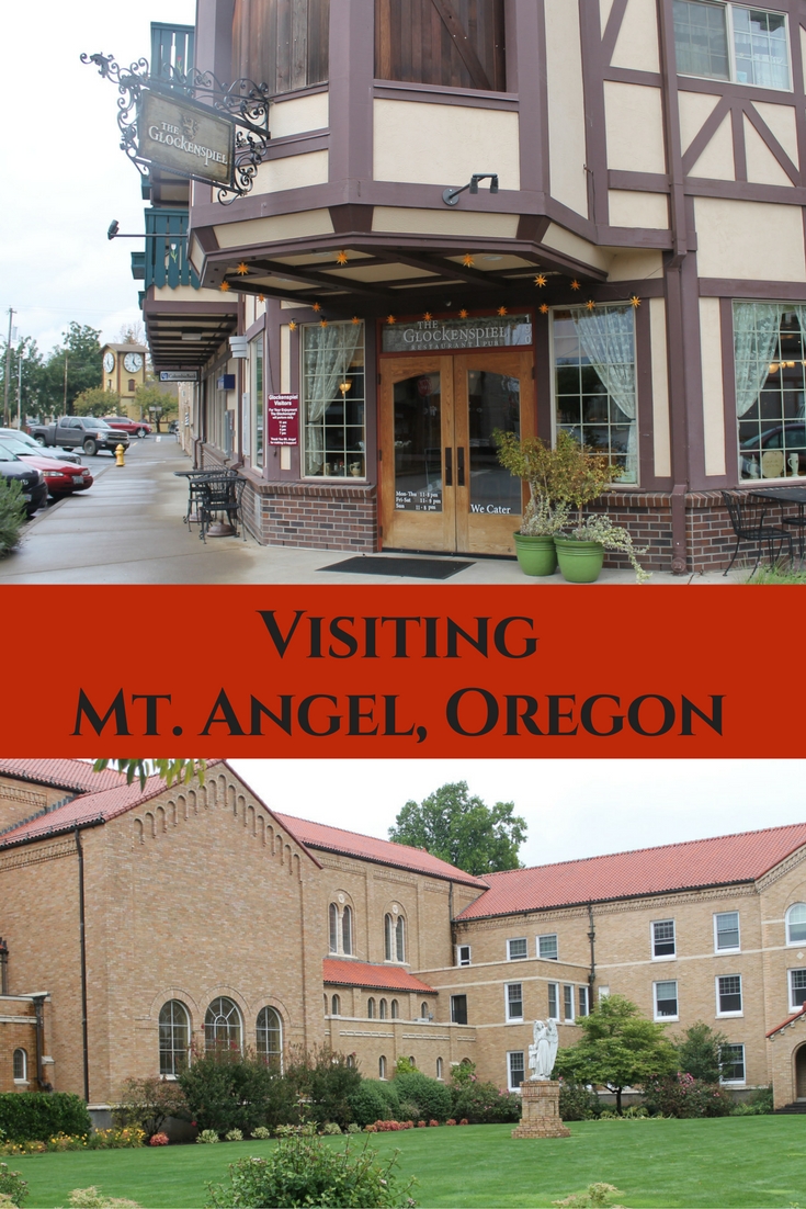 Visiting Mt. Angel, Oregon Pin