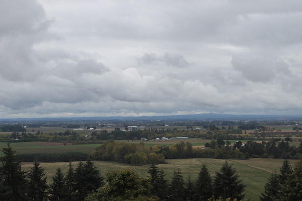 Visiting Mt. Angel, Oregon View