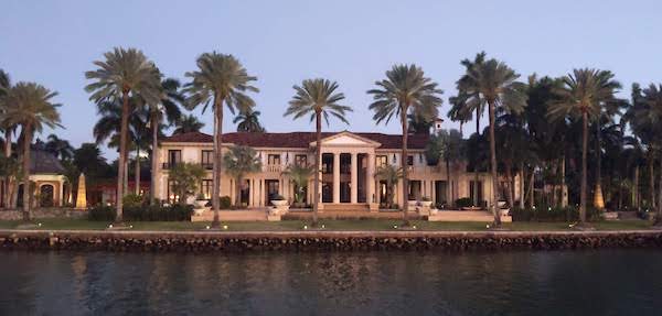 A mansion seen while cruising Millionaire's Row. 