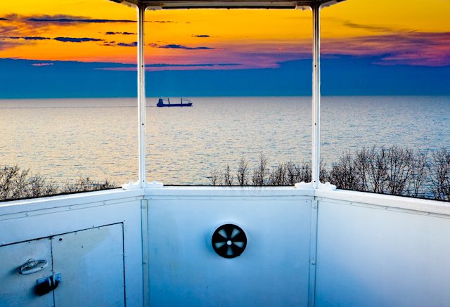 lake michigan circle tour sign