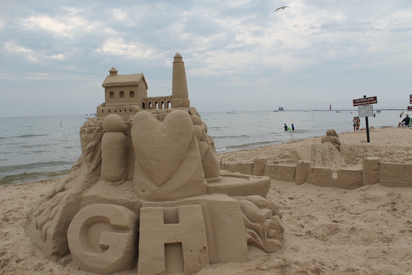 sand castle lake michigan