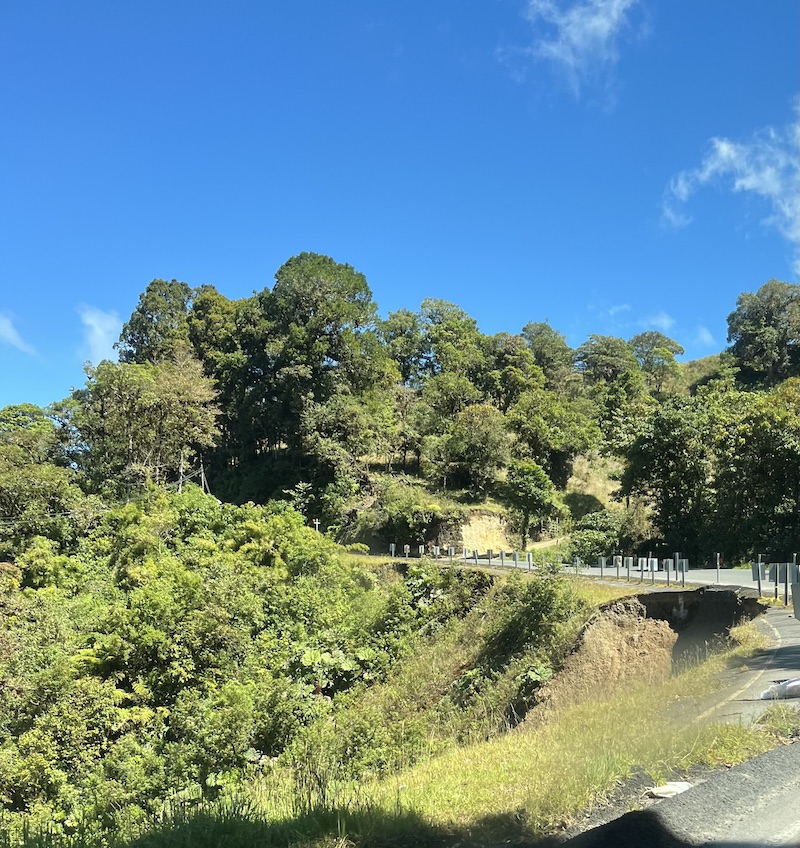 erosion on pan amearican highway