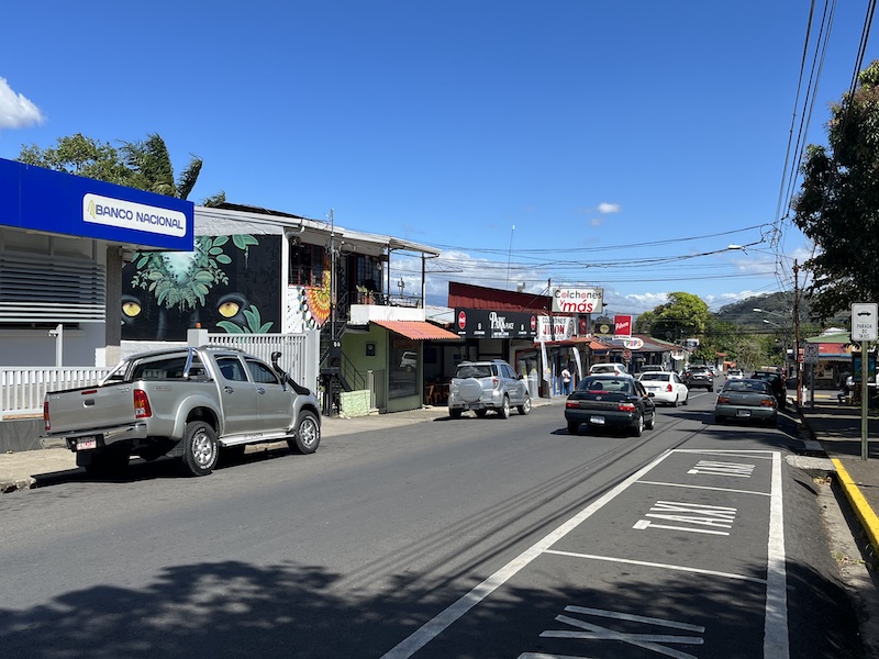 Taxi Parking and Yellow No-Parking Zones in costa rica