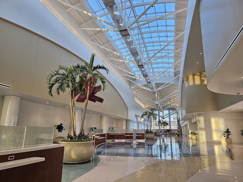 The Orlando Brightline station in the morning