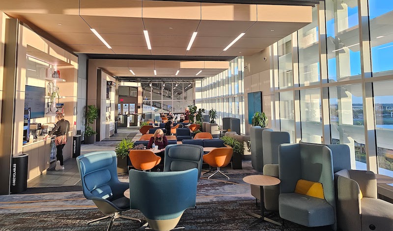 The Premium lounge at Brightline_s Orlando station