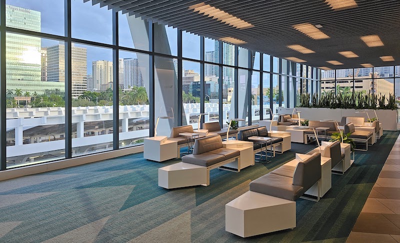 The Smart Lounge at the Fort Lauderdale Brightline station