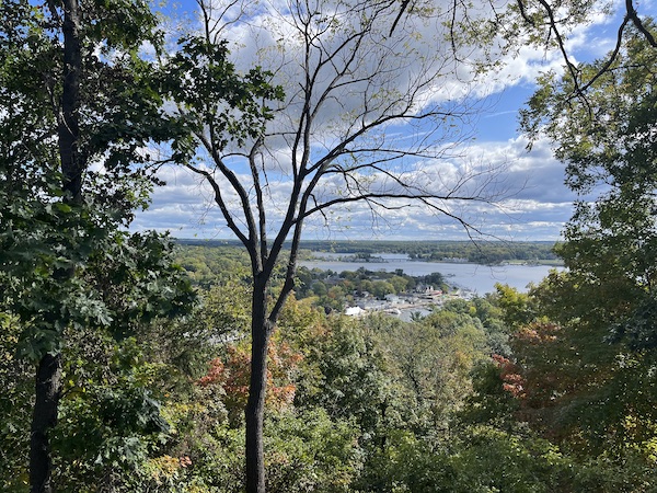 Views of the Kalamazoo River from the Mount Baldhead observatory