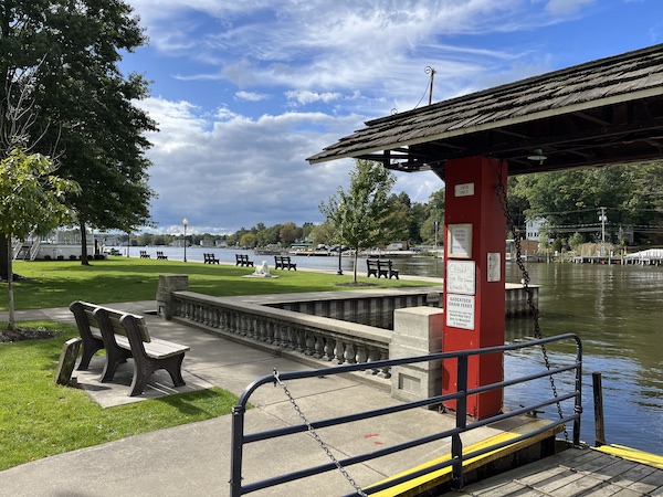 Wicks Park and the Sautatuck Chain Ferry