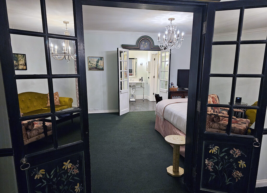 Our gorgeous suite at the Pontchartrain Hotel in the New Orleans Garden District