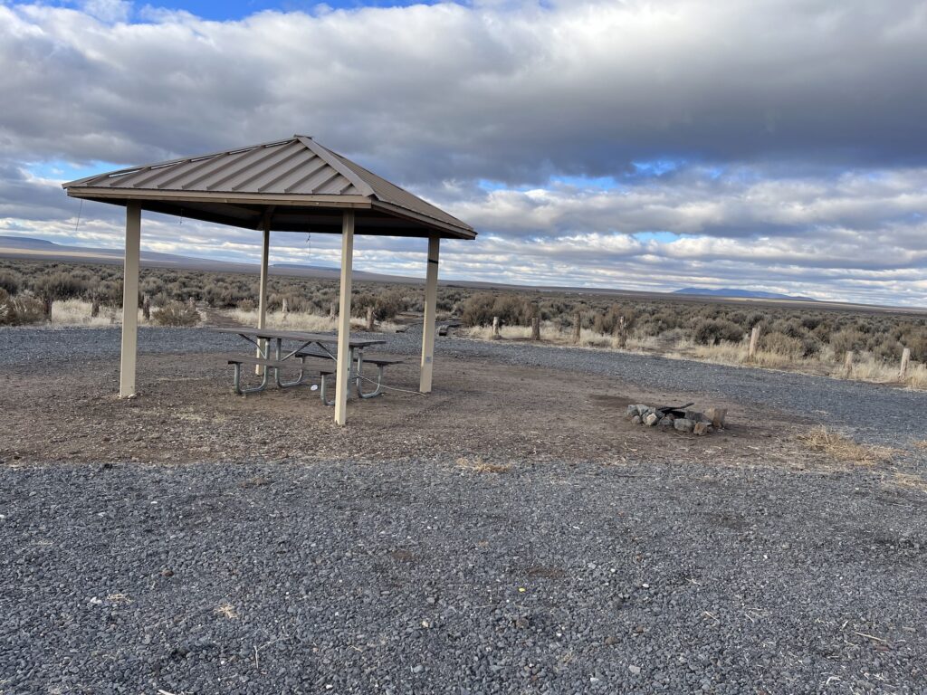 picnic shelter at sunstone public collection area